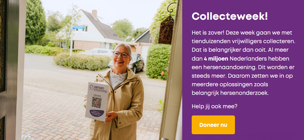 Hersenstichting collecte 2026