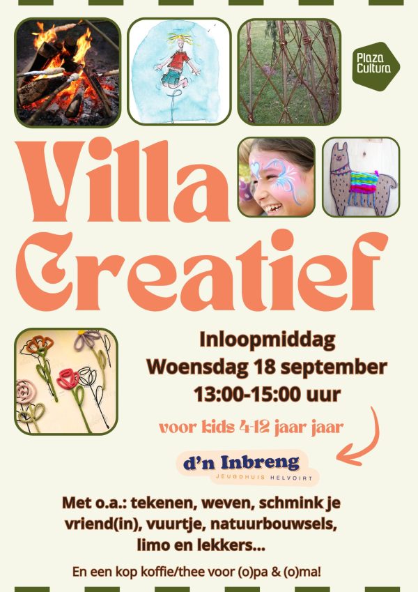 Inloopmiddag Villa Creatief - 18 september 2024