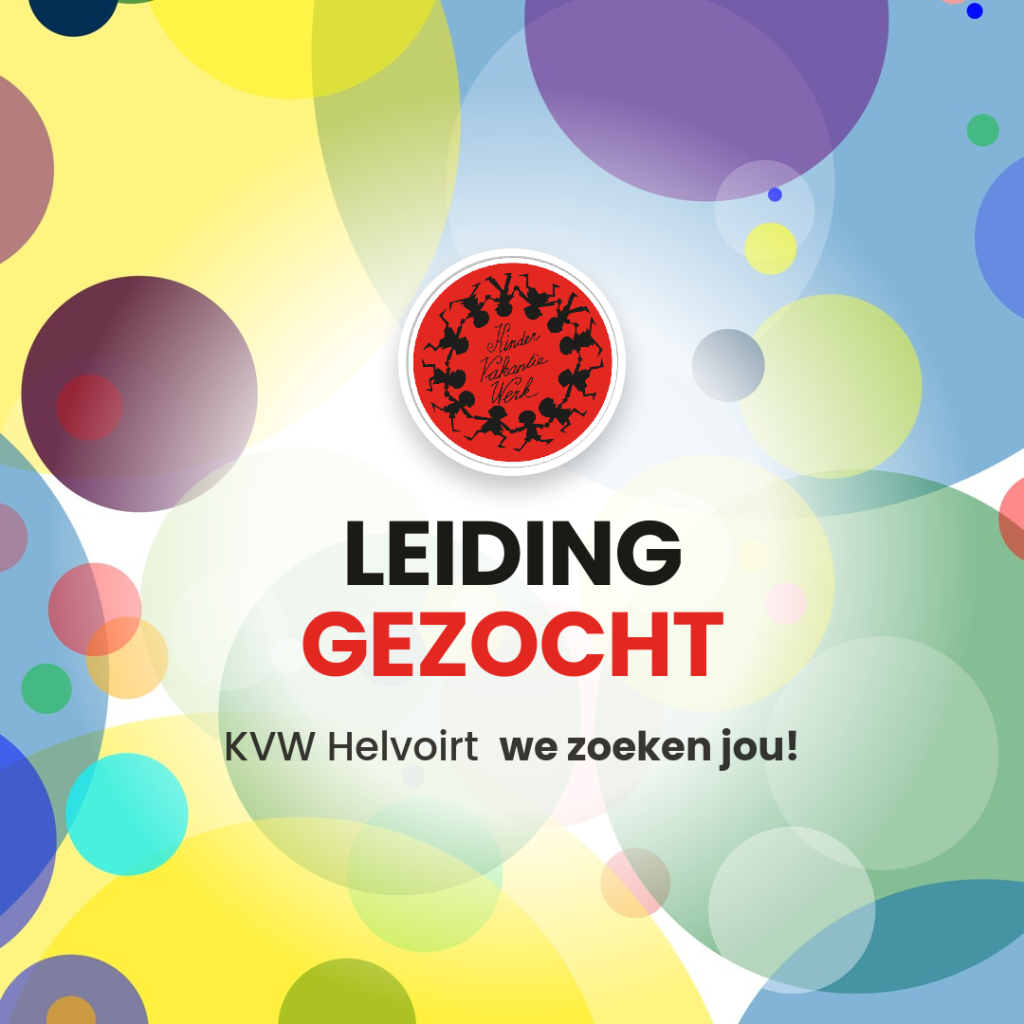 Dringende oproep: leiding gezocht!