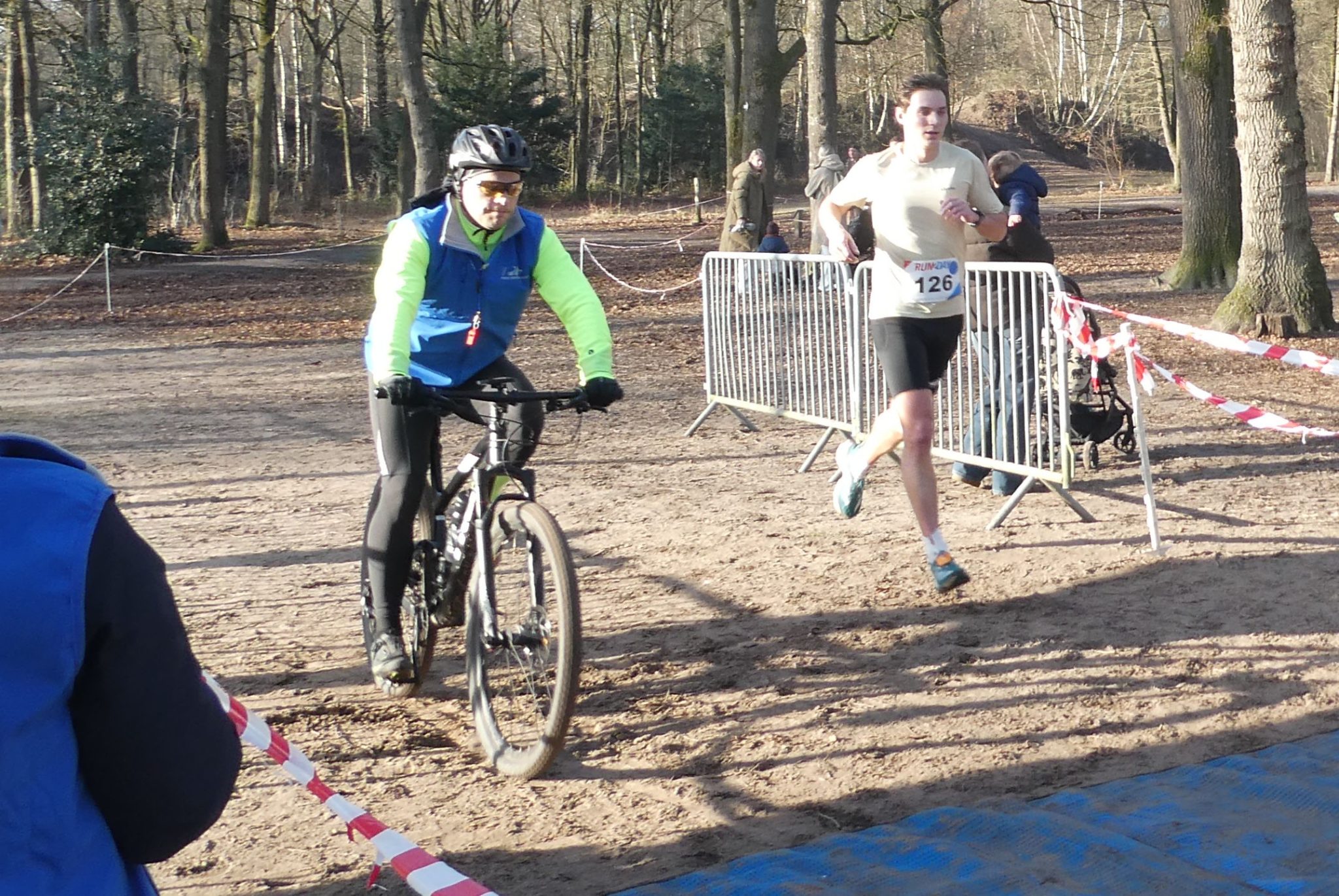 Lunettencross 2026 Snelste man Jens de Voogd in 31.59