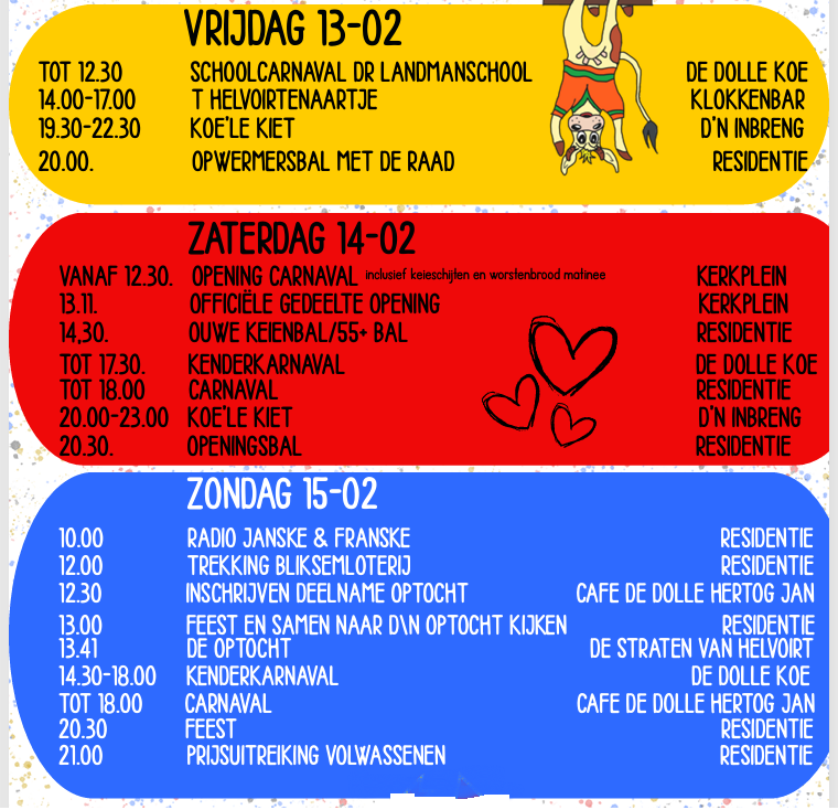 Programma carnaval 2026 helvoirtNet 1