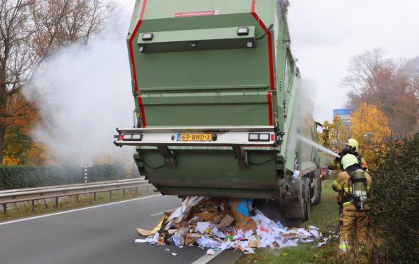 Vrchtwagenbrand A65 Vught 2