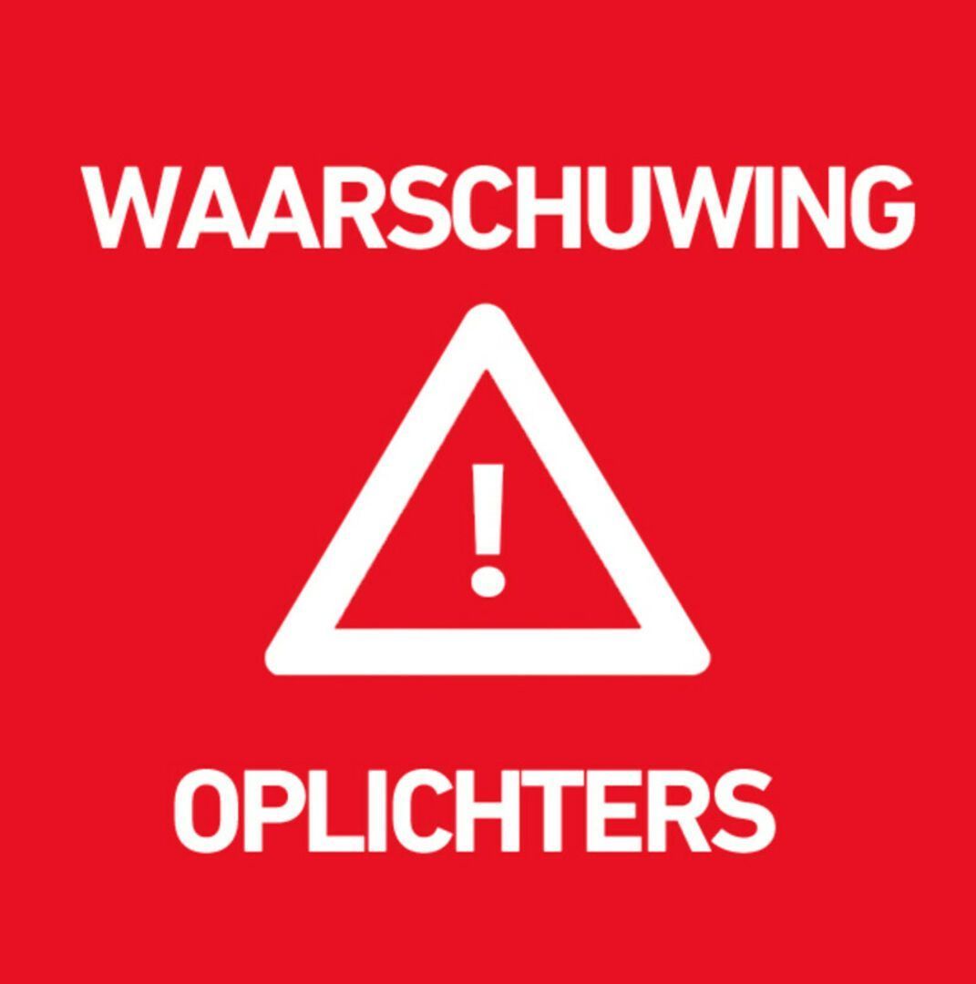 Waarschuwing oplichters