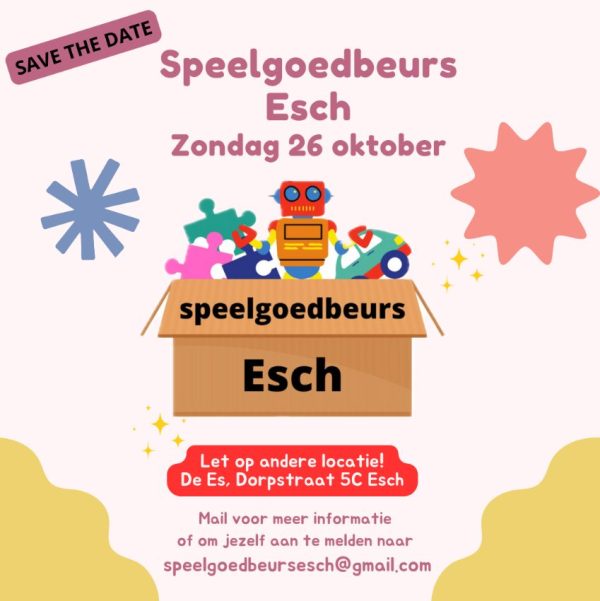 speelgoedbeurs esch 26 oktober 25